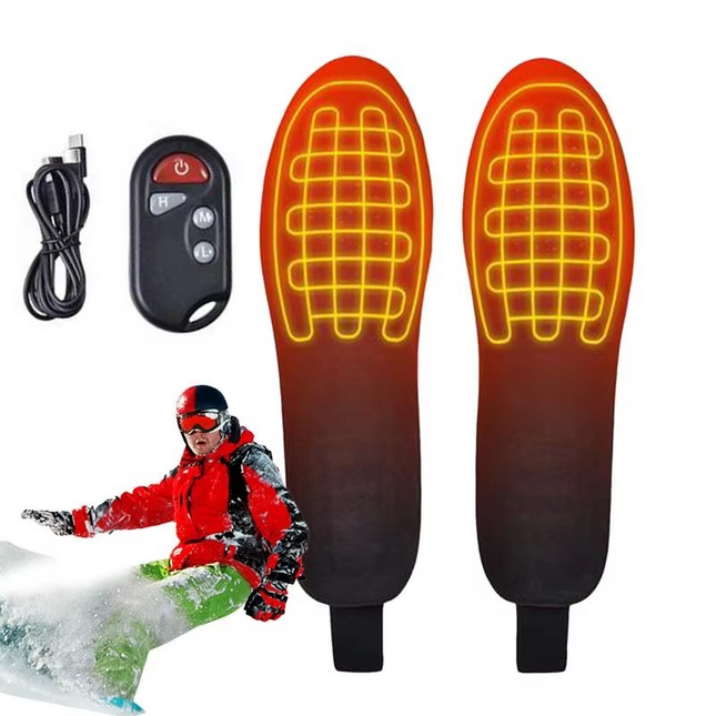 Rechargeable Cordless Heated Insoles - Snowboard, Ski, Hiking & Outdoor