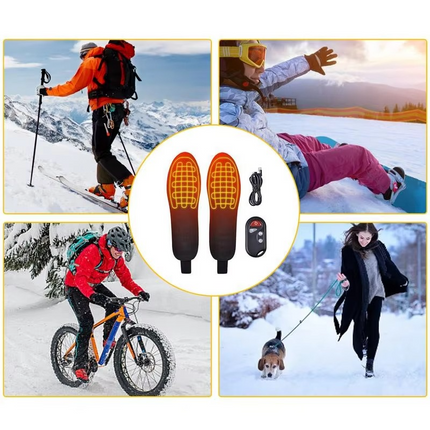Rechargeable Cordless Heated Insoles - Snowboard, Ski, Hiking & Outdoor