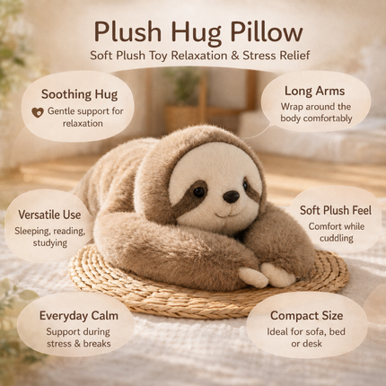 Stuffed Animals Hugging Pillow Plush - Kawaii Cuddle Toy with Long Arms