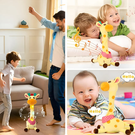 Singing Giraffe Plush Toy - Nursery Rhymes, Talk-Back, Soft Cuddle