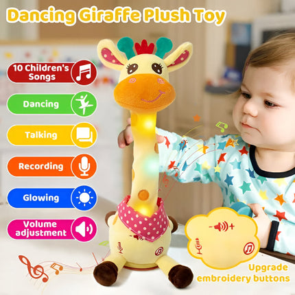 Singing Giraffe Plush Toy - Nursery Rhymes, Talk-Back, Soft Cuddle