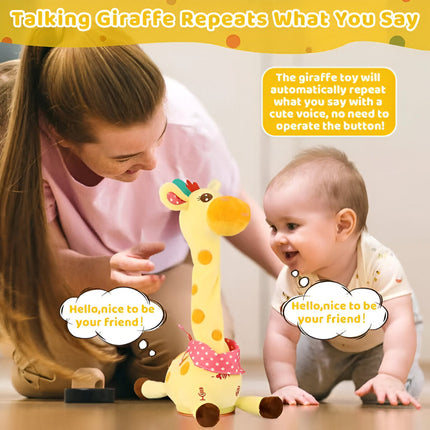 Singing Giraffe Plush Toy - Nursery Rhymes, Talk-Back, Soft Cuddle