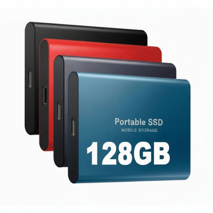 Portable SSD - 128GB, Fast Transfer, Aluminum Build, Multiple Colors