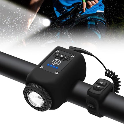 Mountain Bike Electronic Horn - Rechargeable Bike Light and Loud Horn