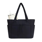 Quilted Puffer Tote Bag - Laptop Sleeve, Cup Holder, Work Trolley Sleeve