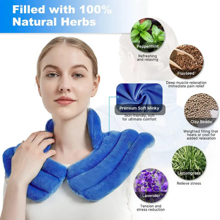 Relaxation Wrap - Microwavable, Weighted, Neck Heating Tension Relief