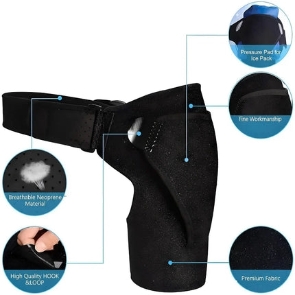 Shoulder Support Brace - Adjustable Compression, Lightweight Stability