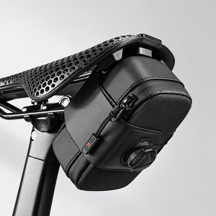 Mini Bike Saddle Bag - Self-Locking Seat Bag for Tools, MTB, Road Bike