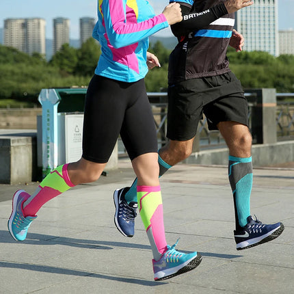 Double Compression Socks - 5-Pair Graduated Athletic Support Set