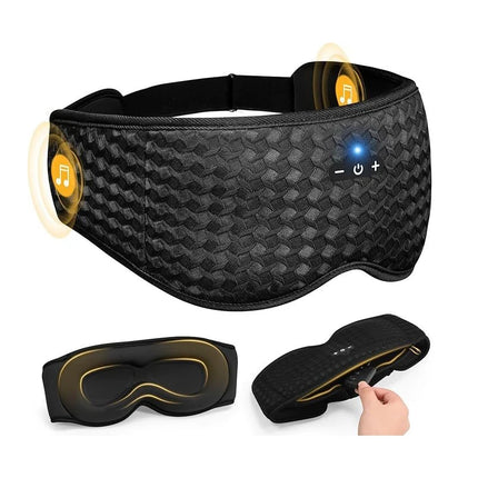 Lite 3D Sleep Mask with Headphones - Bluetooth Side-Sleeper Eye Mask
