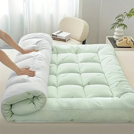 Bamboo Mattress Topper - Cooling, Pillow Top, Deep Pocket Comfort Layer