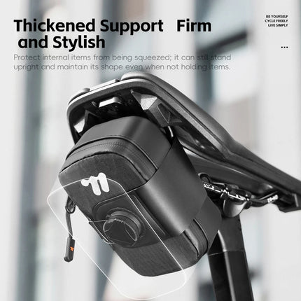 Mini Bike Saddle Bag - Self-Locking Seat Bag for Tools, MTB, Road Bike