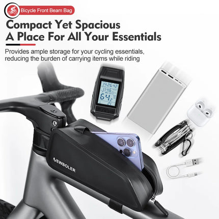 Bike Frame Bag - Top Tube Cycling Bag for MTB and Road Bikes, 3 Styles