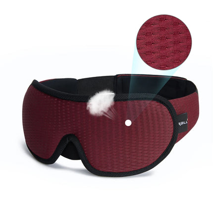3D Blackout Sleep Mask - Contoured Zero-Pressure Eye Cups for Travel