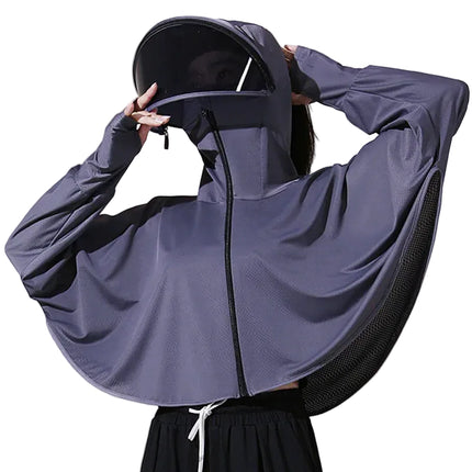 ManiBreeze Women's Ice Silk UV Sun Protection Cloak