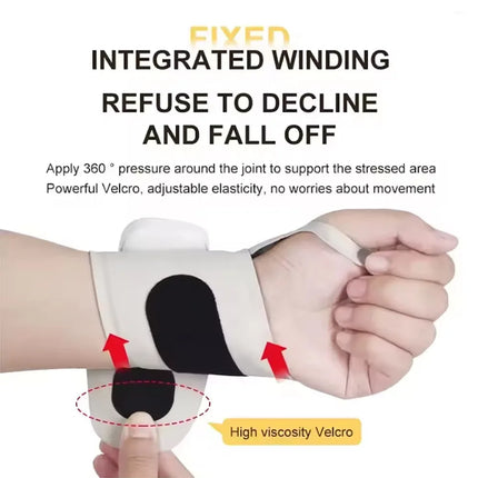 Electric Cordless Wrist Massager Wrap - 10-Mode Adjustable Massage Band