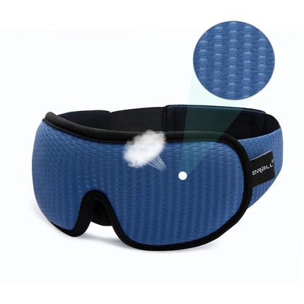 3D Blackout Sleep Mask - Contoured Zero-Pressure Eye Cups for Travel