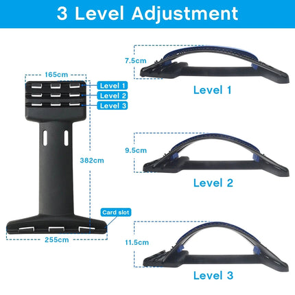 ManiRelax Multi-Level Lumbar Stretcher & Back Massager Cushion