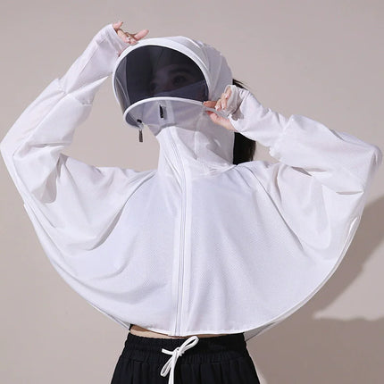 ManiBreeze Women's Ice Silk UV Sun Protection Cloak