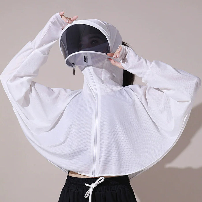 ManiBreeze Women's Ice Silk UV Sun Protection Cloak