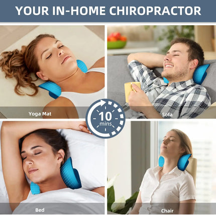 Neck Shoulder Stretcher Massage Pillow - 10-Minute Cervical Reset