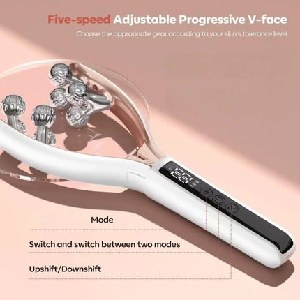Wireless Microcurrent Facial Roller Massager - 3 Intensity Levels, Cordless