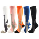 Double Compression Socks - 5-Pair Graduated Athletic Support Set