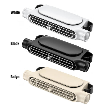 Car Headrest Cooling Fan - Dual-Turbine 3-Speed Backseat Cooler