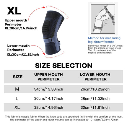 Double Strap Knee Brace - 1-Piece Silicone Patella Cushion Wrap