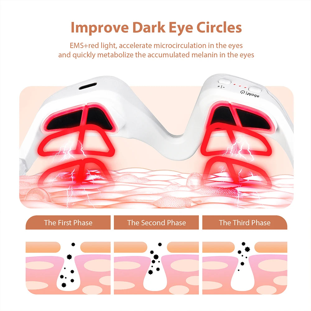 ManiSlumber Hands-Free EMS & Red Light 3D Eye Massager