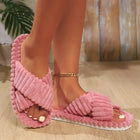 Plush Winter Moon Slippers - Fluffy Cushioned House Slippers for Indoor