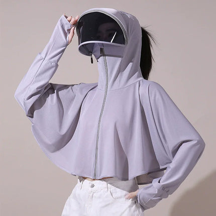 ManiBreeze Women's Ice Silk UV Sun Protection Cloak