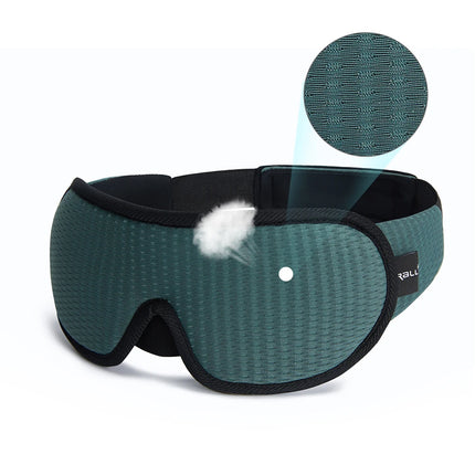 3D Blackout Sleep Mask - Contoured Zero-Pressure Eye Cups for Travel