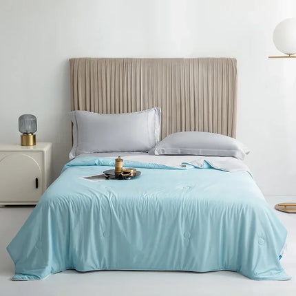 Ice Silk Summer Cooling Blanket - Reversible Double-Sided Cooling Quilt