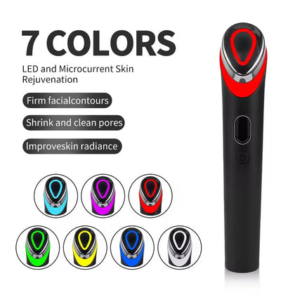 7-Color LED & EMS Facial Massager - 7 Modes, 5 Intensity Levels