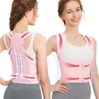 Full-Back Posture Corrector - Adjustable 4-Bar Lumbar & Shoulder Support