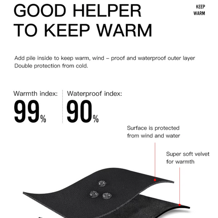 Thermal Touchscreen Gloves - Waterproof Fleece Velvet, Cycling & Outdoor