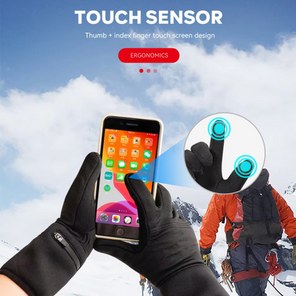 Adjustable USB Powered Touchscreen Heated Gloves - for Cycling, Skiing & Outdoor