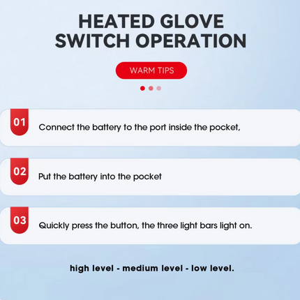 Adjustable USB Powered Touchscreen Heated Gloves - for Cycling, Skiing & Outdoor