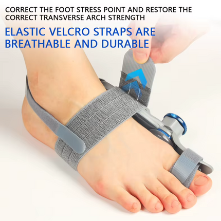 Dial-Adjust Toe Alignment Splint - Adjustable Foot Stabilizer with Heel Strap