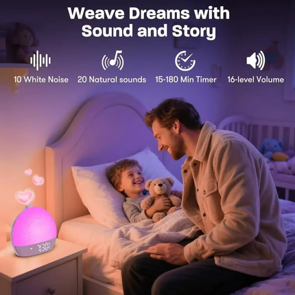 Sunrise Alarm Clock - White Noise, LED Night Light, Sleep Timer