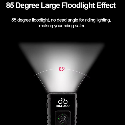 LED Bike Light - USB Rechargeable Front Headlight and Rear Tail Light