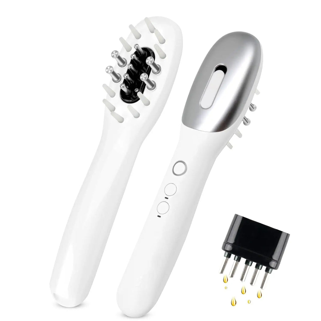 ManiStrand Deluxe Electric Massage Comb with Oil Dispenser