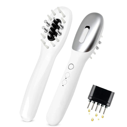 Deluxe Electric Massage Comb with Oil Dispenser - Sonic Scalp Massager