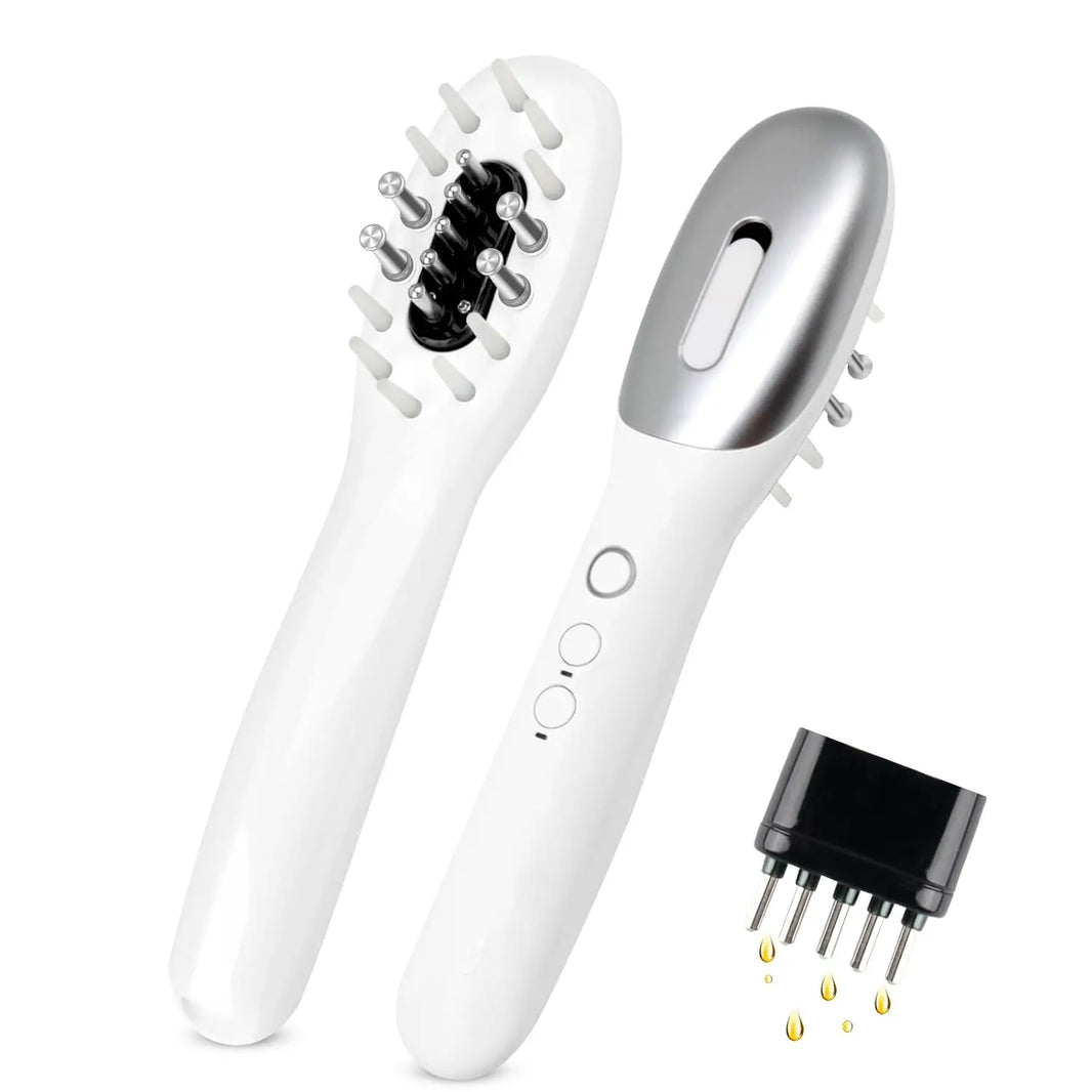 ManiStrand Deluxe Electric Massage Comb with Oil Dispenser