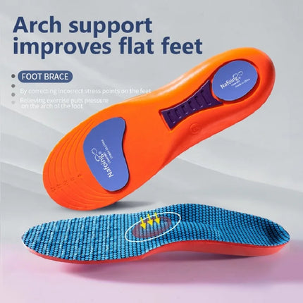 Unisex EVA Memory Foam Sports Insoles - Trimmable Shock-Absorbing Shoe Inserts