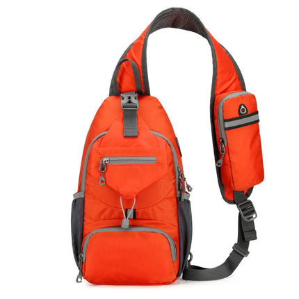 Anti-Theft Sling Backpack - RFID-Blocking Waterproof Travel Shoulder Bag