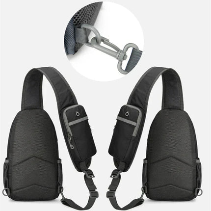 Anti-Theft Sling Backpack - RFID-Blocking Waterproof Travel Shoulder Bag