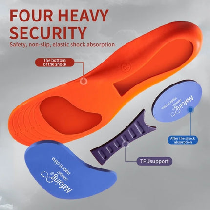 Unisex EVA Memory Foam Sports Insoles - Trimmable Shock-Absorbing Shoe Inserts