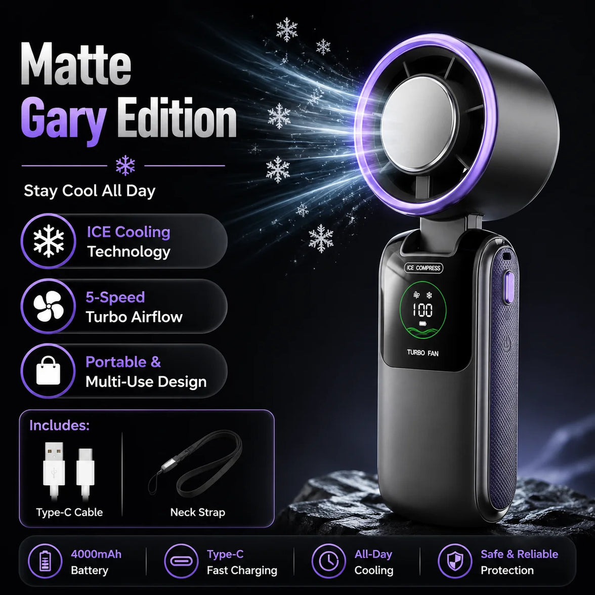 ManiFrost Fordable Hands-Free Neck Fan